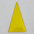 65mm Transparent Yellow Triangle Drop #1468-General Bead