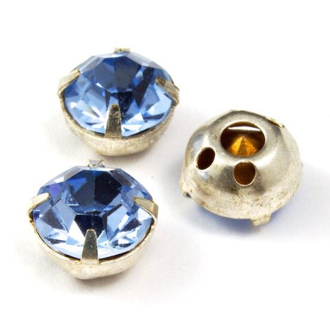 39ss Light Sapphire/Silver Sew-on-General Bead