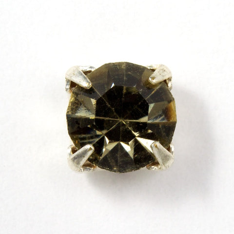 29ss Black Diamond/Silver Sew-on-General Bead