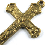 22mm Raw Brass Crucifix #150-General Bead