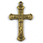 22mm Raw Brass Crucifix #150-General Bead