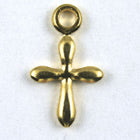 11mm Gold Plated Cross (8 Pcs) #152-General Bead