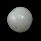 12mm Milky White Irregular Vintage Glass Bead (8 Pcs) #1537-General Bead
