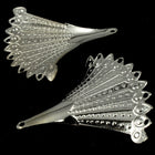 38mm Silver Peacock Fan #1548-General Bead