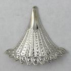 38mm Silver Peacock Fan #1548-General Bead