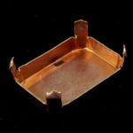22mm Copper Rectangular Cabochon Setting-General Bead