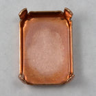 22mm Copper Rectangular Cabochon Setting-General Bead