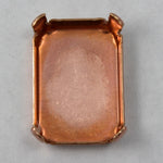 22mm Copper Rectangular Cabochon Setting-General Bead