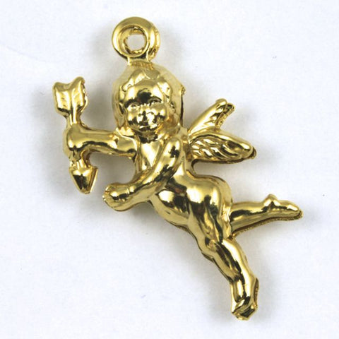 25mm Double-sided Gold Cupid #155-General Bead