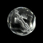 12mm Clear Faceted Round #1563-General Bead