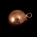 12mm Copper Ball with Loop (2 Pcs) #1590-General Bead