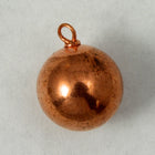 12mm Copper Ball with Loop (2 Pcs) #1590-General Bead