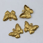13mm Brass Butterfly Charm (10 Pcs) #1629-General Bead