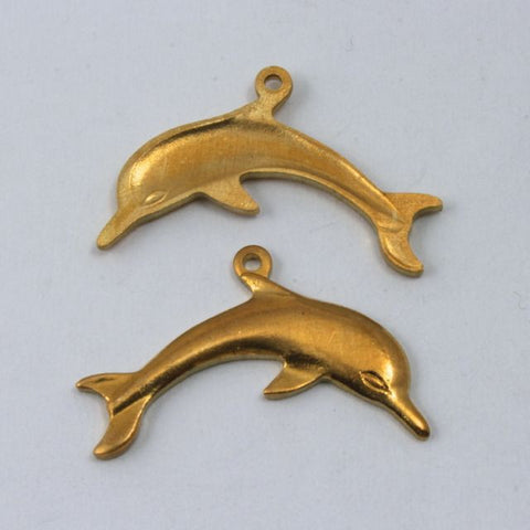 23mm Leaping Dolphin Charm Pair #1630-General Bead