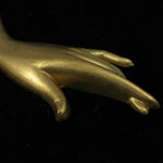72mm Raw Brass Elegant Hand #1631-General Bead