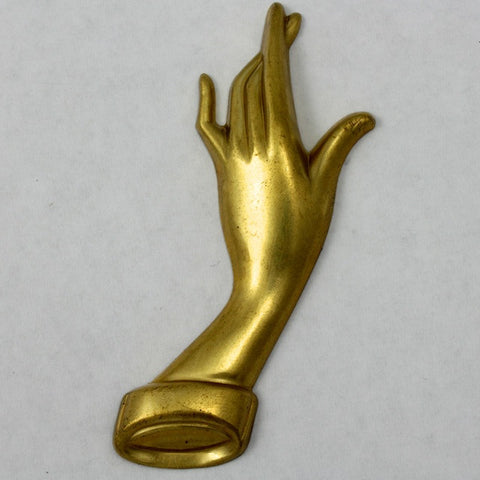72mm Raw Brass Elegant Hand #1631-General Bead