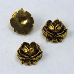 12mm Antique Gold Rose-General Bead