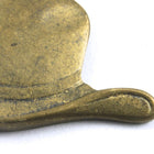 21mm Antique Brass Cowboy Hat (2 Pcs) #164-General Bead