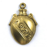 20mm Raw Brass Decorative Vessel #168-General Bead
