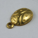 13mm Raw Brass Ladybug (8 Pcs) #1729-General Bead