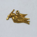 16mm Raw Brass Small Peace Dove (4 Pcs) #1731-General Bead