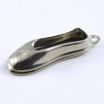 18mm Silver Plated Ballet Slipper (4 Pcs) #173-General Bead
