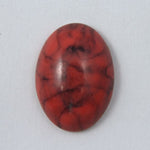 13mm x 18mm Faux Coral Oval-General Bead