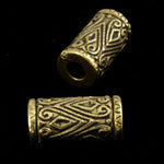 16mm Tube with Bali-Style Design (4 Pcs) #1764-General Bead