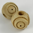 18mm Round Olive Wood Carved Bead-General Bead