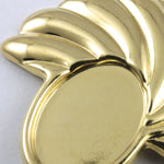 37mm Vintage Gold Deco Swirl Semi-Circle (2 Pcs) #178-General Bead