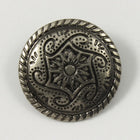 20mm Pewter Mandala Swirl Button #1815-General Bead