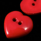 18mm Vintage Lucite Heart Button-General Bead