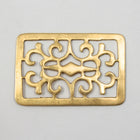 45mm Brass Open Scrollwork Rectangle-General Bead