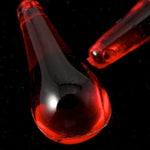 27mm Transparent Red Drop-General Bead