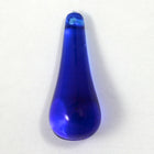 27mm Transparent Cobalt Drop (4 Pcs) #1868-General Bead