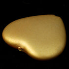25mm Matte Yellow Gold Heart-General Bead