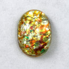10mm x 14mm Pale Yellow Foil Cabochon #1906-General Bead