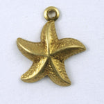12mm Brass Starfish Charm (5 Pcs) #1409-General Bead