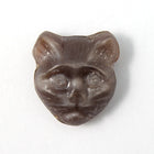 12mm Light Brown Cat Face (4 Pcs) #1922-General Bead