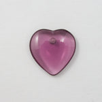15mm Purple Heart Pendant (4 Pcs) #1928-General Bead