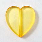 20mm Light Yellow Heart-General Bead