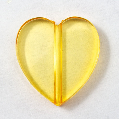 20mm Light Yellow Heart-General Bead