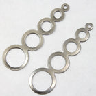 45mm Steel Descending Circles Dangle-General Bead