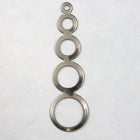 45mm Steel Descending Circles Dangle-General Bead
