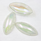 15mm x 30mm Crystal AB Domed Navette Sequin-General Bead