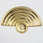 34mm Goldtone Concentric Half Circle-General Bead