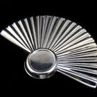 34mm Silvertone Fan with Round Setting-General Bead
