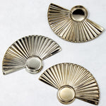 34mm Silvertone Fan with Round Setting-General Bead