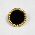 18mm Black and Gold Button-General Bead