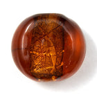 18mm Smoked Topaz Foil Coin Bead #2027-General Bead